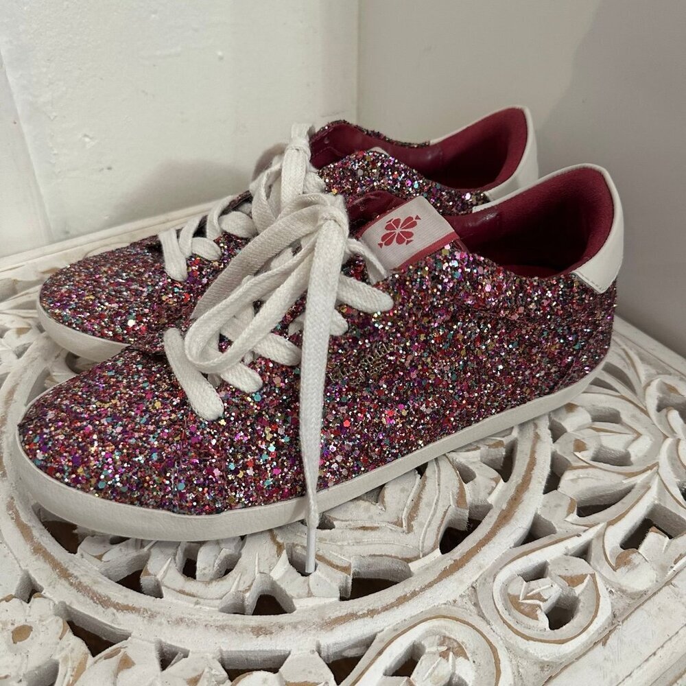 Kate Spade Women's Ace Glitter Low-top Sneakers 9.5 - Picture 4 of 10